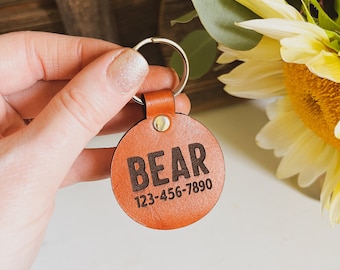 Large One Sided Pet ID Tag, Name Tag for Large Animal