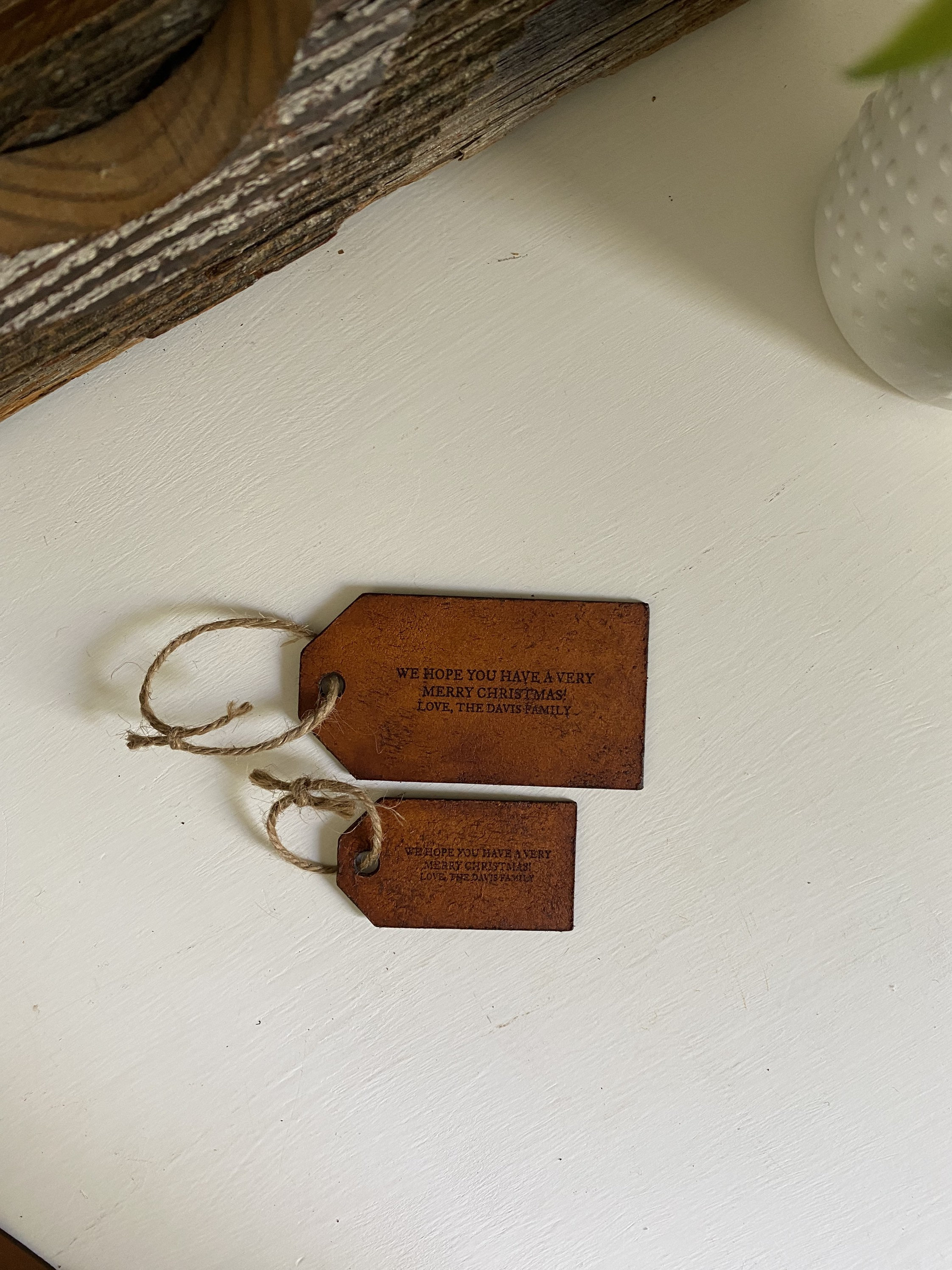 Personalized Leather Gift Tags Custom Name Tags for Easter Etsy