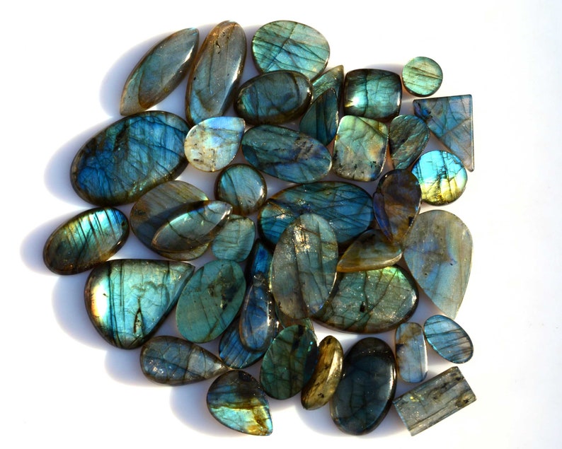 Flashy Labradorite Mix Shape Size Wholesale Natural Loose Gemstone Cabochon Lot for jewelry Supply