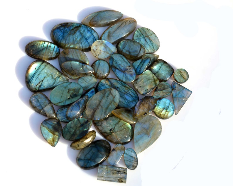 Flashy Labradorite Mix Shape Size Wholesale Natural Loose Gemstone Cabochon Lot for jewelry Supply
