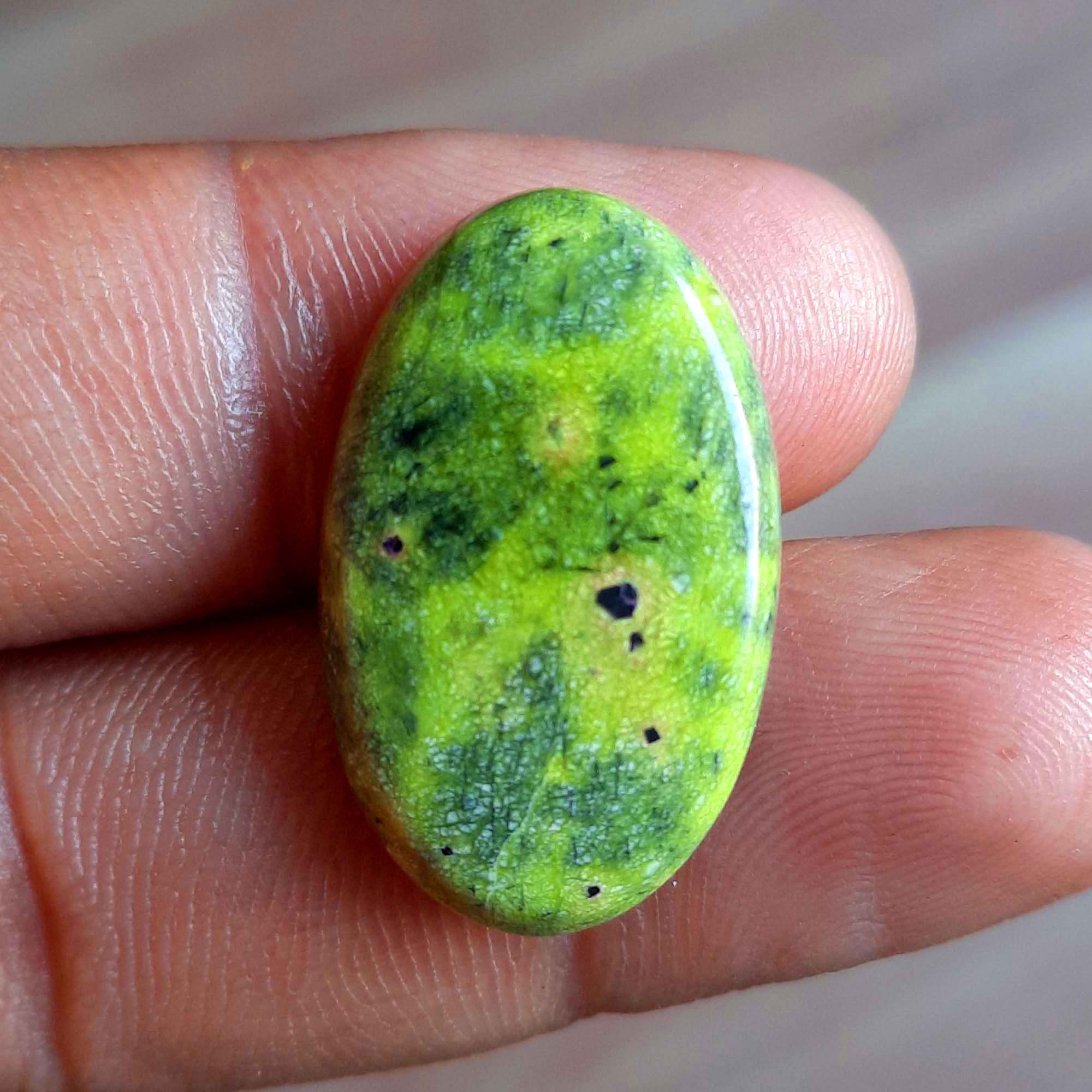 Stichtit Edelstein Grün Stichtit Oval Form 16x27 mm Natur | Etsy