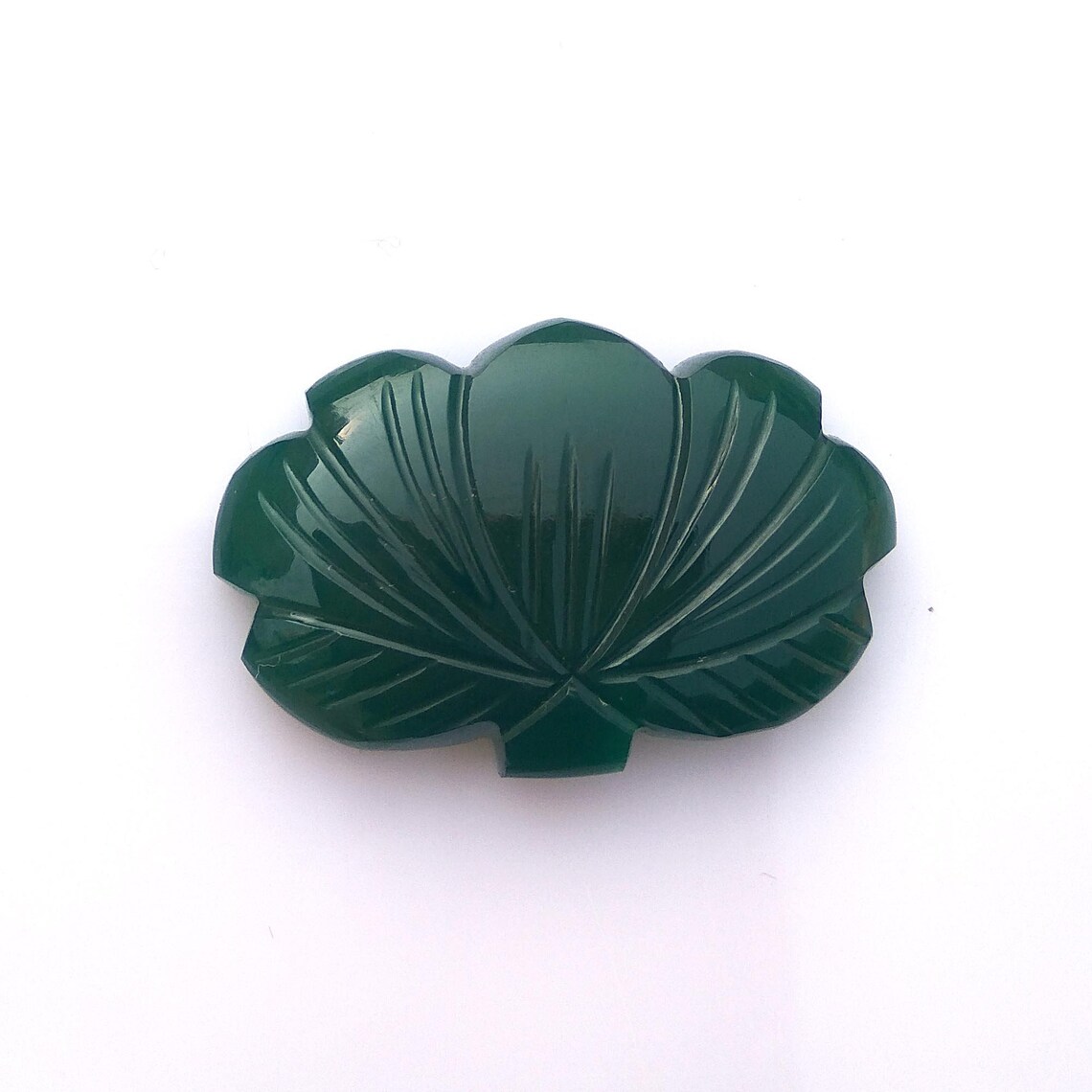 Inscribed onyx lotus