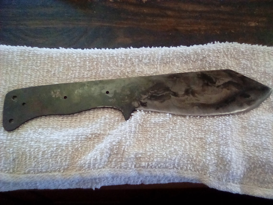 Bushcraft knife blank lt wright style camp clip bowie nessmuk Etsy