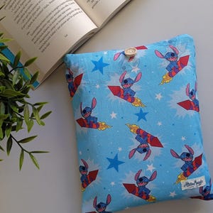 Bolsa de libro Stitch, Libros juveniles, funda de libro, proteger libro y libreta, organizar lectura, regalo maestro