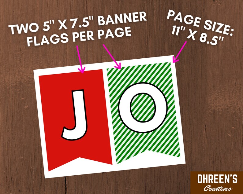 Joyeux Noel Banner Printable Instant Download Xmas (Instant Download ...