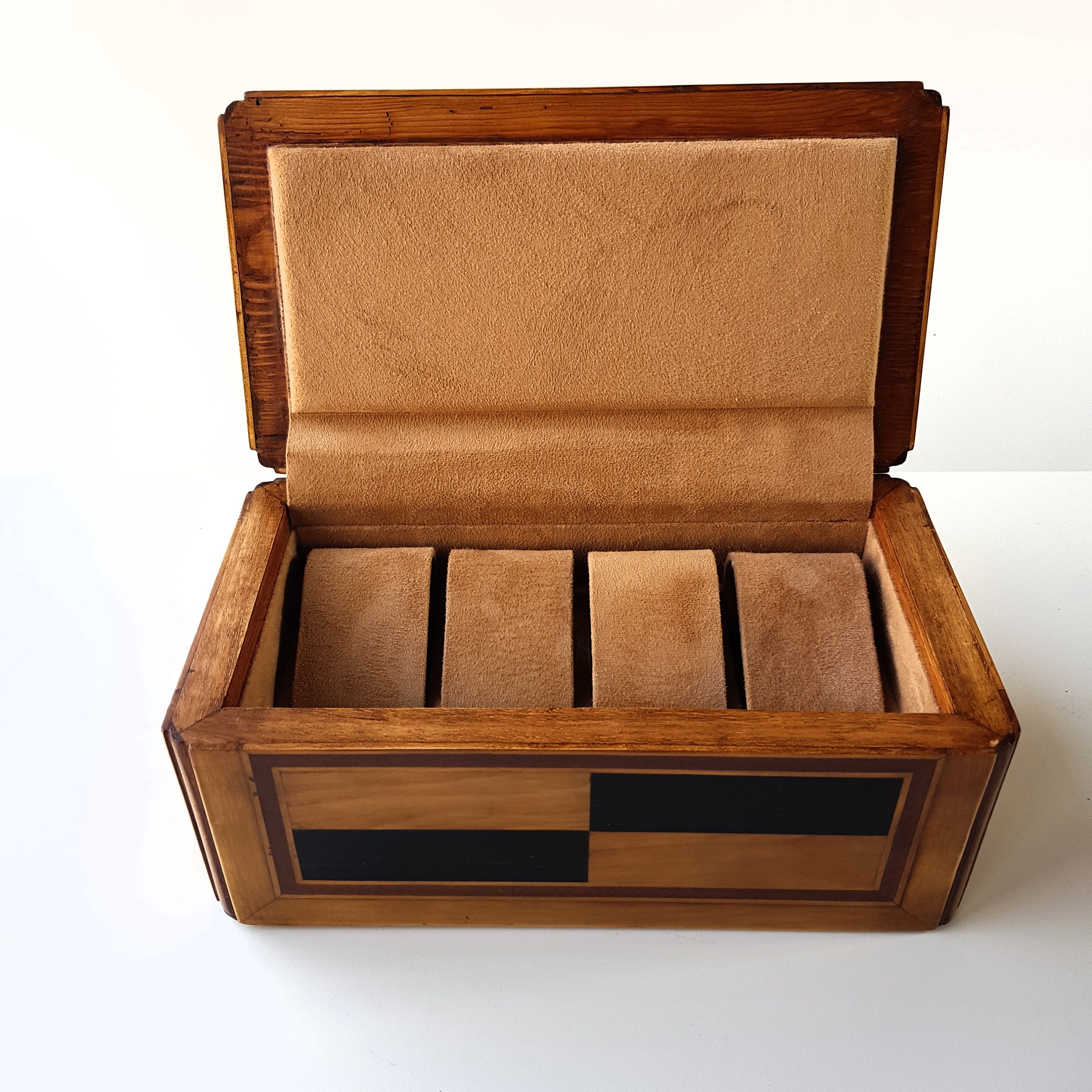 WatchBox, Black Ebony Wood, Mahogany, Olive, Cypress, Watch Box. Watch