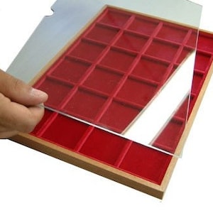 PL extension. Plexiglas plate for numismatic trays or pen trays