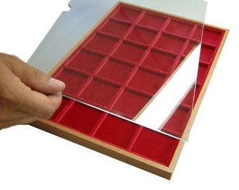 PL extension. Plexiglas plate for numismatic trays or pen trays