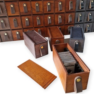 Wooden Coin Display Case (Box) for 24 Certified Slab Coins Matte Black