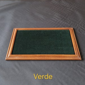 Art. VAS02 Présentoir pour bijoux, pièces de monnaie, etc. Plan de support. Plateaux de présentation pour bijoux. Plateau de présentation de bijoux. Plateau de présentation de pièces de monnaie Vert