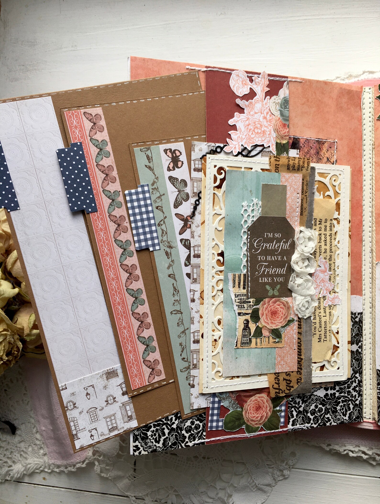 Album photo fait main livre mémoire vintage album photo de Etsy