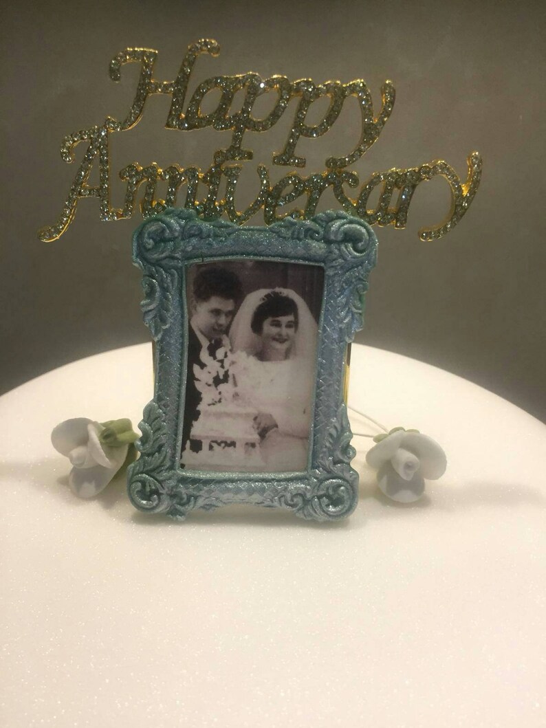 6 Edible Picture Frame Cake Toppers