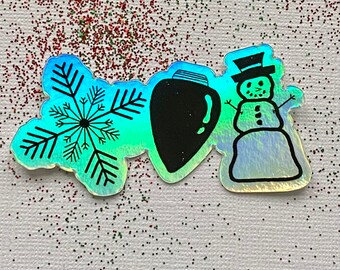 Winter Holographic Sticker