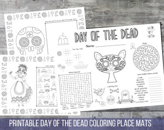 Day of the Dead Coloring Pages for Kids | Etsy