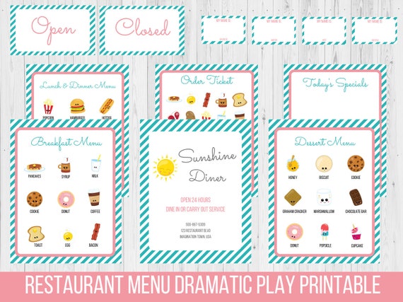 pretend restaurant play