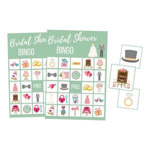 BINGO de despedida de soltera, Juego de despedida de soltera imprimible, Actividades para niños de boda, Boda de menta, Fiesta de compromiso, Despedida de soltera, Despedida de soltera