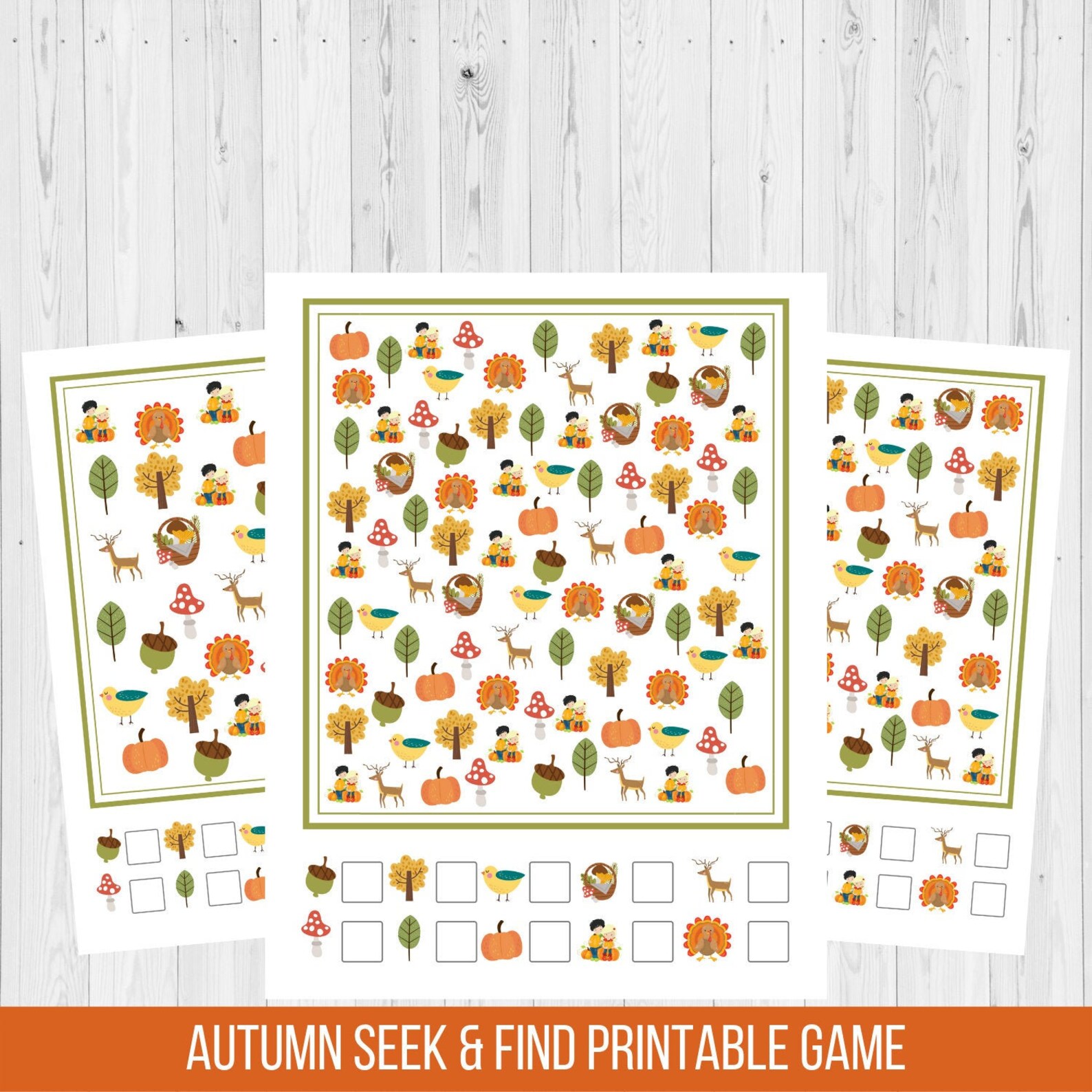 Autumn Seek and Find Printable Game | Etsy