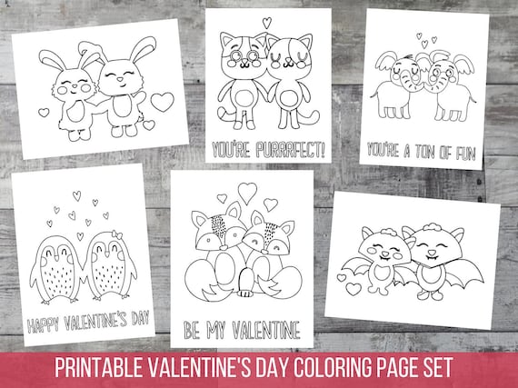 Valentine's Day Coloring Pages for Kids Valentine Party