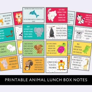 Cartões de afirmação de animais para impressão, afirmação diária para crianças, cartões de afirmação positiva, notas de lancheira, cartões de incentivo