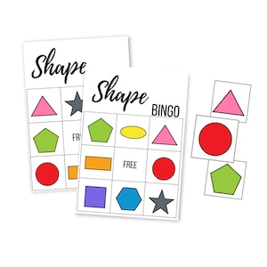 Cartões de BINGO em formato imprimível, jogo de download digital pré-escolar, download instantâneo para crianças, atividade educacional, matemática, ensino em casa