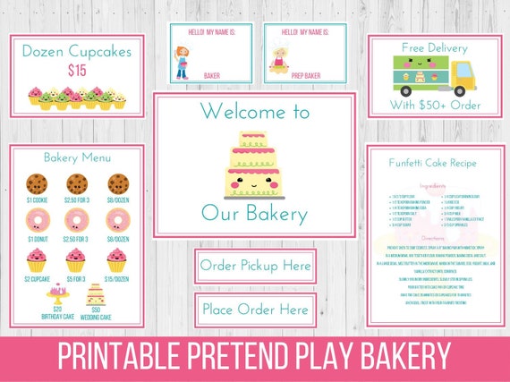 pretend play bakery