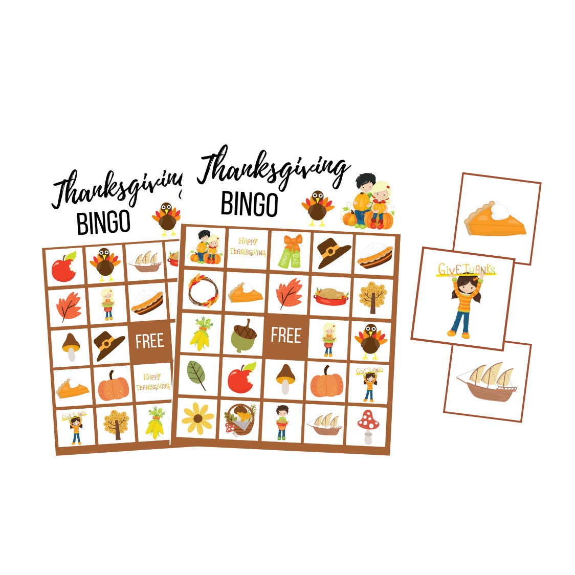 Thanksgiving game for kids Fall BINGO cards instant download | Etsy - Thanksgiving Bingo Game To Buy