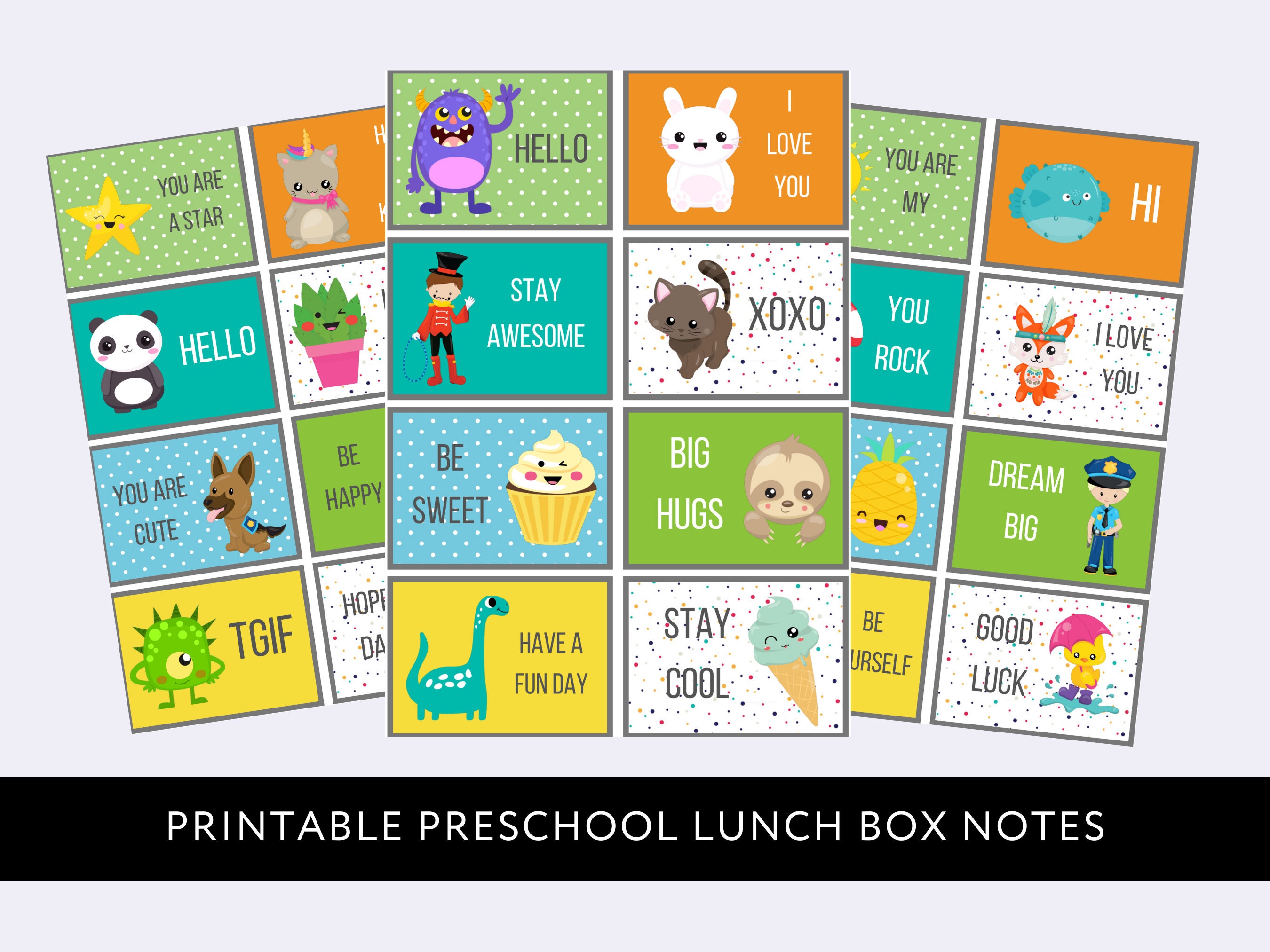 OcHIDO lunch box note for kids kindergarten,school lunch