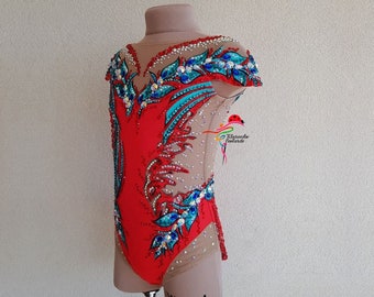 v Leotard for rhythmic gymnastics, acrobatics, skating