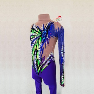 v Rg leotard, Leotard for rhythmic gymnastics, acrobatics, skating 060