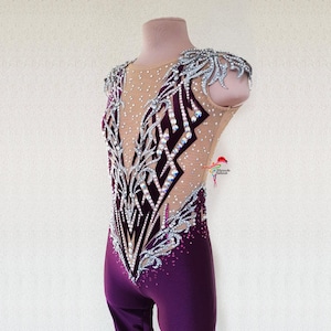v Rg leotard, Leotard for rhythmic gymnastics, acrobatics, skating 077