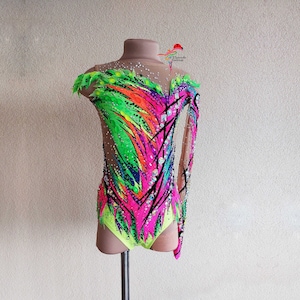 v Rg leotard, Leotard for rhythmic gymnastics, acrobatics, skating 085