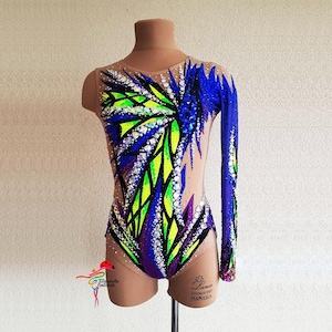 v Rg leotard, Leotard for rhythmic gymnastics, acrobatics, skating 060