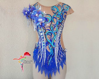 v Leotard for rhythmic gymnastics, acrobatics, skating