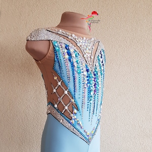 v Rg leotard, Leotard for rhythmic gymnastics, acrobatics, skating 088