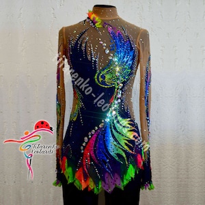 Leotard for rhythmic gymnastics, acrobatics, skating 022