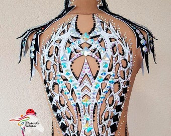 v Leotard for rhythmic gymnastics, acrobatics, skating