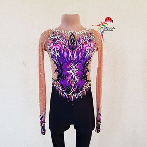 v Leotard for rhythmic gymnastics, acrobatics, skating 050