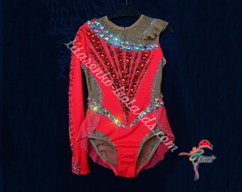 v Leotard for rhythmic gymnastics, acrobatics, skating