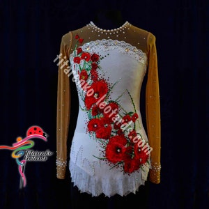 Leotard for rhythmic gymnastics, acrobatics, skating 054