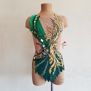 v Leotard for rhythmic gymnastics, acrobatics, skating, RG leotard 005