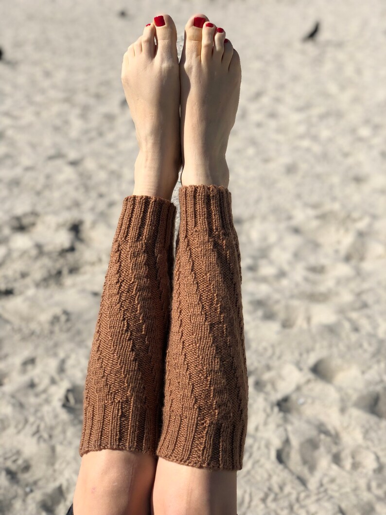 Long Leg Warmers Knee High Socks Activewear Women Knit Boot Etsy