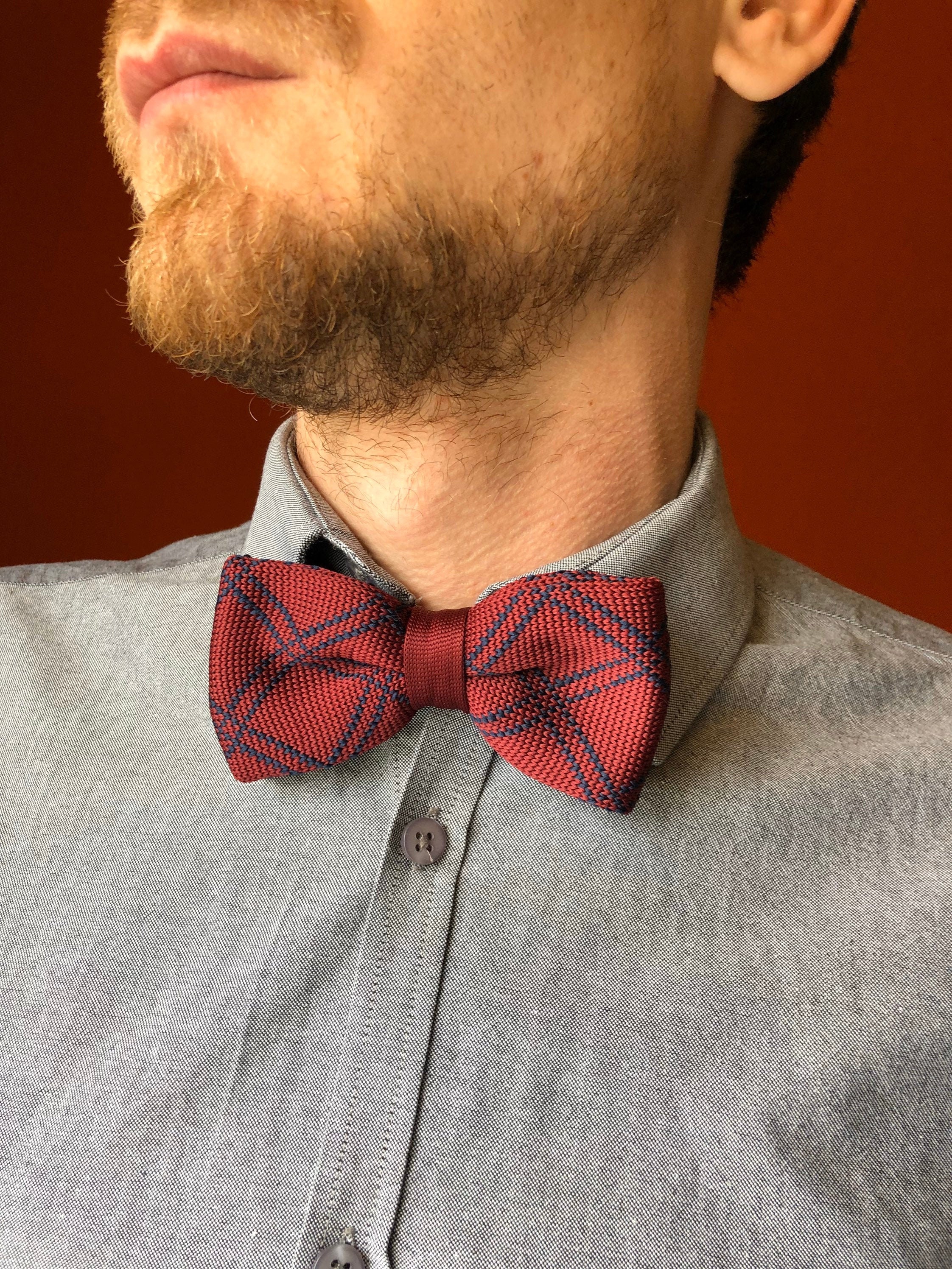 Mens Burgundy Bow tie Wine bow tie Bordeux bow tie Wedding Etsy