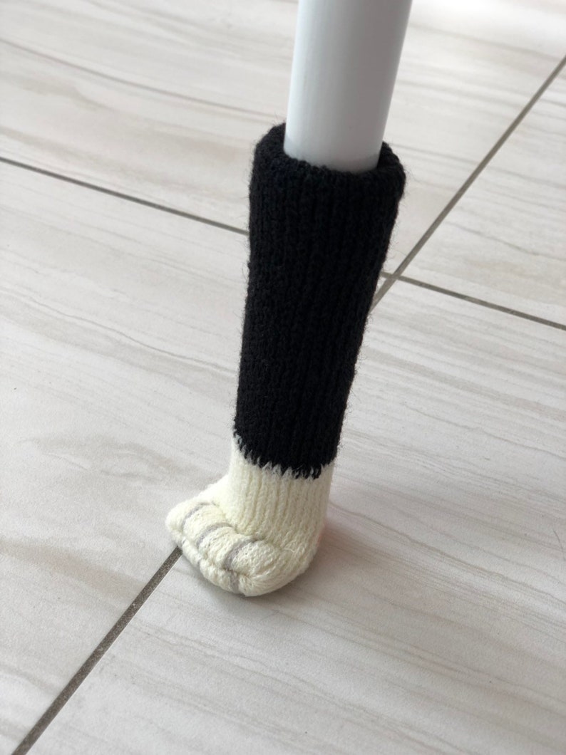 Chair Socks Cat Paw Sock Floor Protectors Knitted Floor Etsy