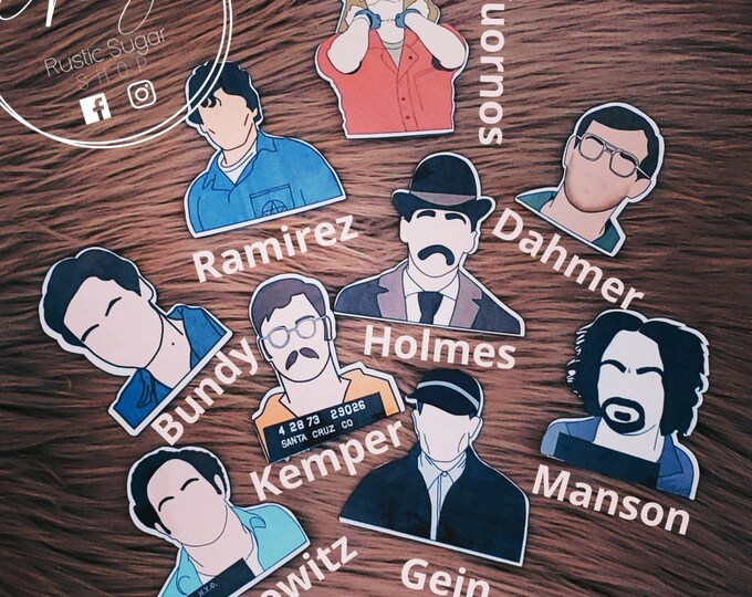Serial Killer Stickers Etsy