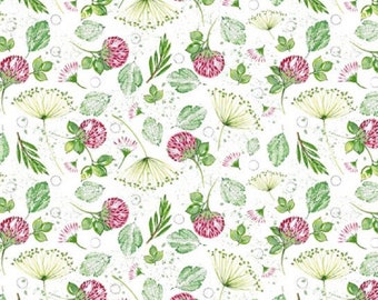 acufactum fabric clover and dill woven cotton Kerstin Heß