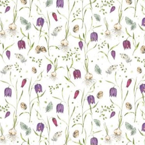 acufactum fabric checkered flower cotton design Kerstin Heß