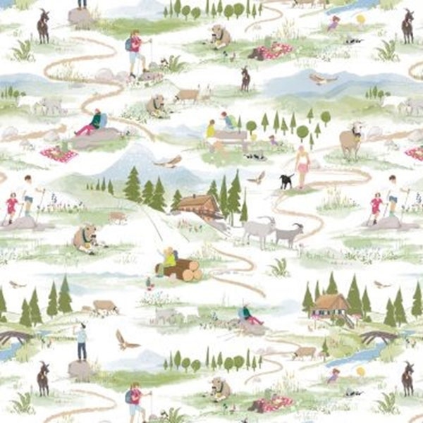 acufactum fabric mountain world, cotton