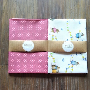 acufactum Mausesommer + Poppy blush fabric package, fabric cut, 2 x approx. 50 cm x 75 cm