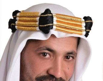 Aqal Igal Agal Eqal Egal Arabian Headwear Shemag Saudi Headband Cord one piece only white scarves not include