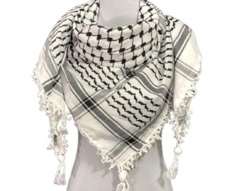 Men's Scarf Keffiyeh Shemagh Arab Original Authentic Quality